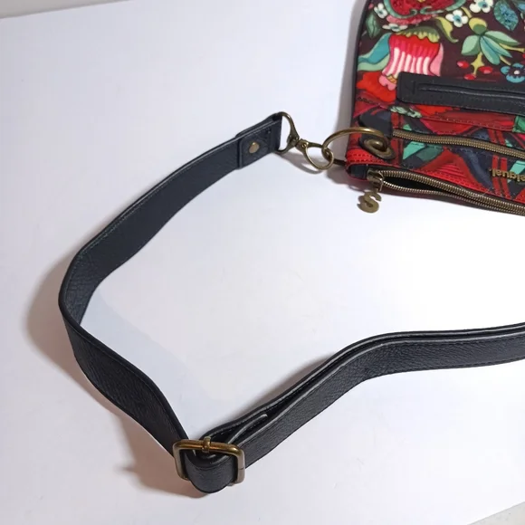 Desigual Bandolera Paulina Woven Cross Body Bag Mix Pattern - Picture 4 of 9